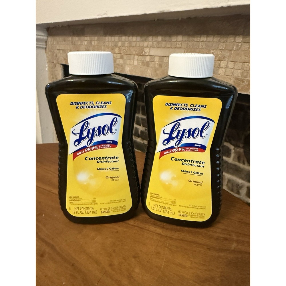 LYSOL Disinfectant Concentrate Original Scent 12 fl oz (2 Pack) DISCONTINUED HTF